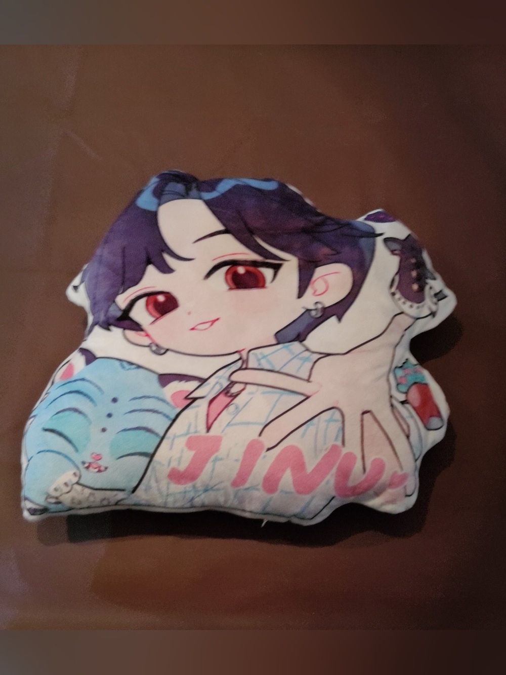 Anime Character Decorative Throw Pillow in Purple, Pink, Blue